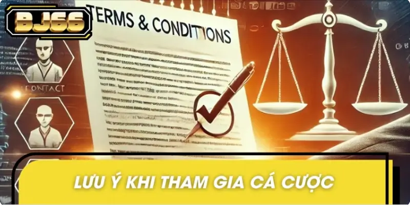 Một số lưu ý khi tham gia cá cược tại BJ66